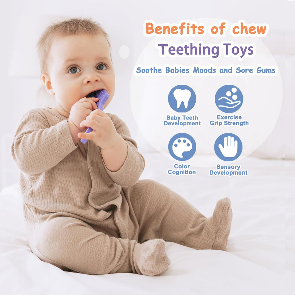 Yoolane teether close-up: soft surface easy to clean.
