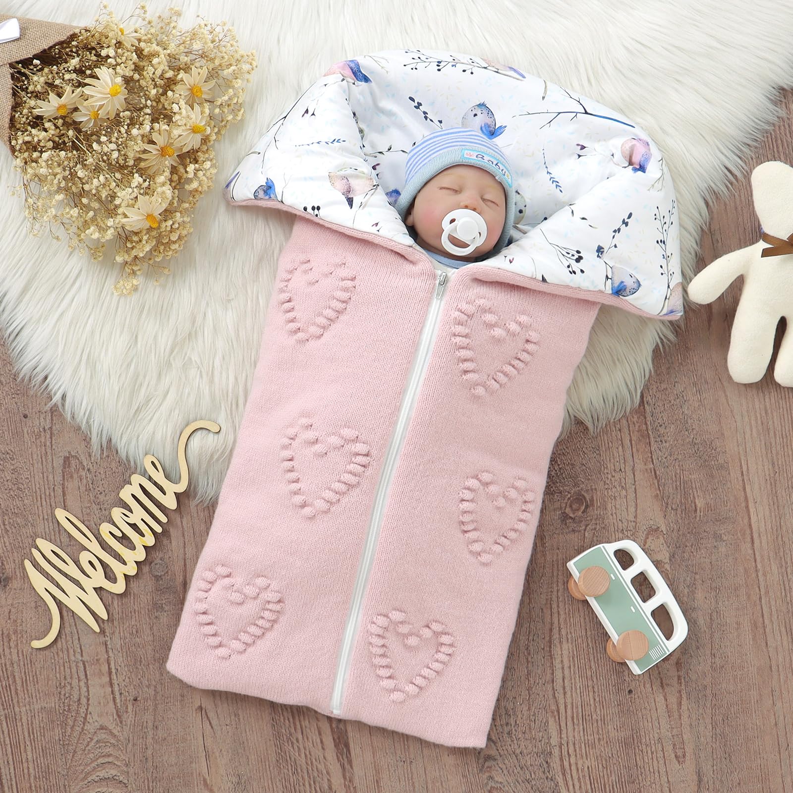 Yoolhamy newborn swaddle 30x14 inches for growing infants