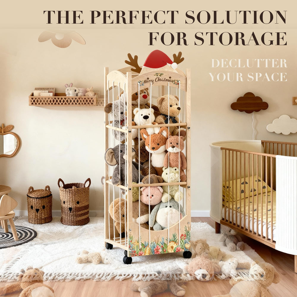 Yoopin nursery and playroom storage solution fits cozy kid spaces.