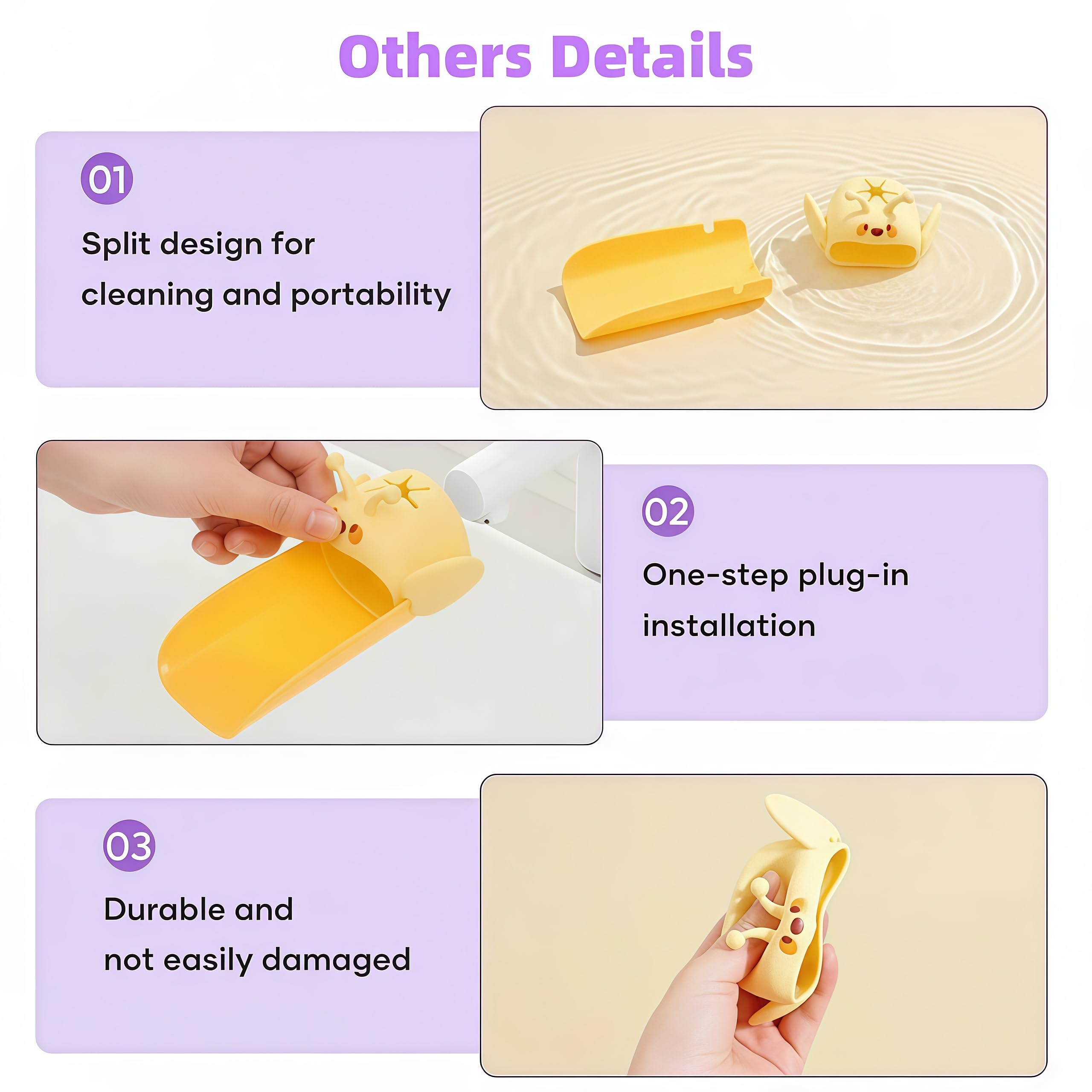 Yooreps universal fit with elastic opening for various faucet styles.