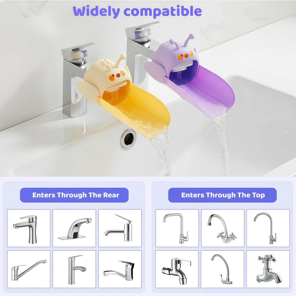 Yooreps splash-proof design reduces spray on sleeves and countertops.