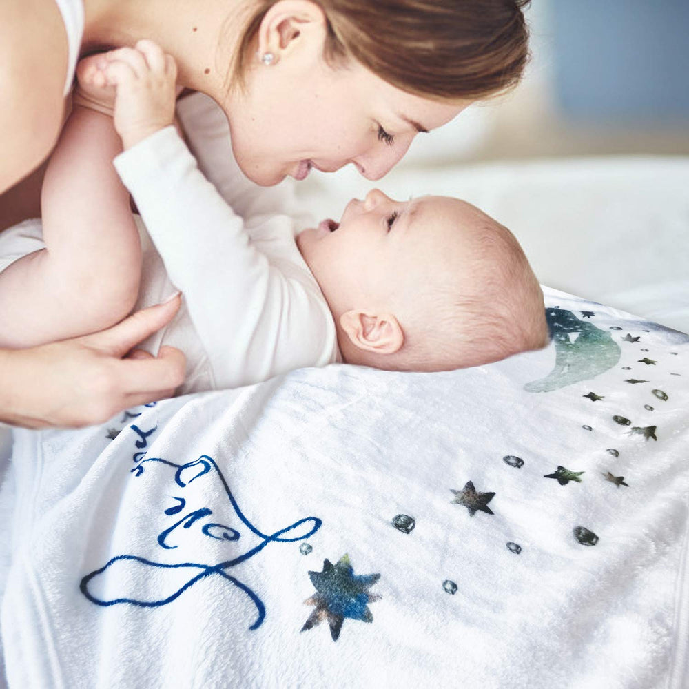 Yoothy Moon photo backdrop setup for baby pictures