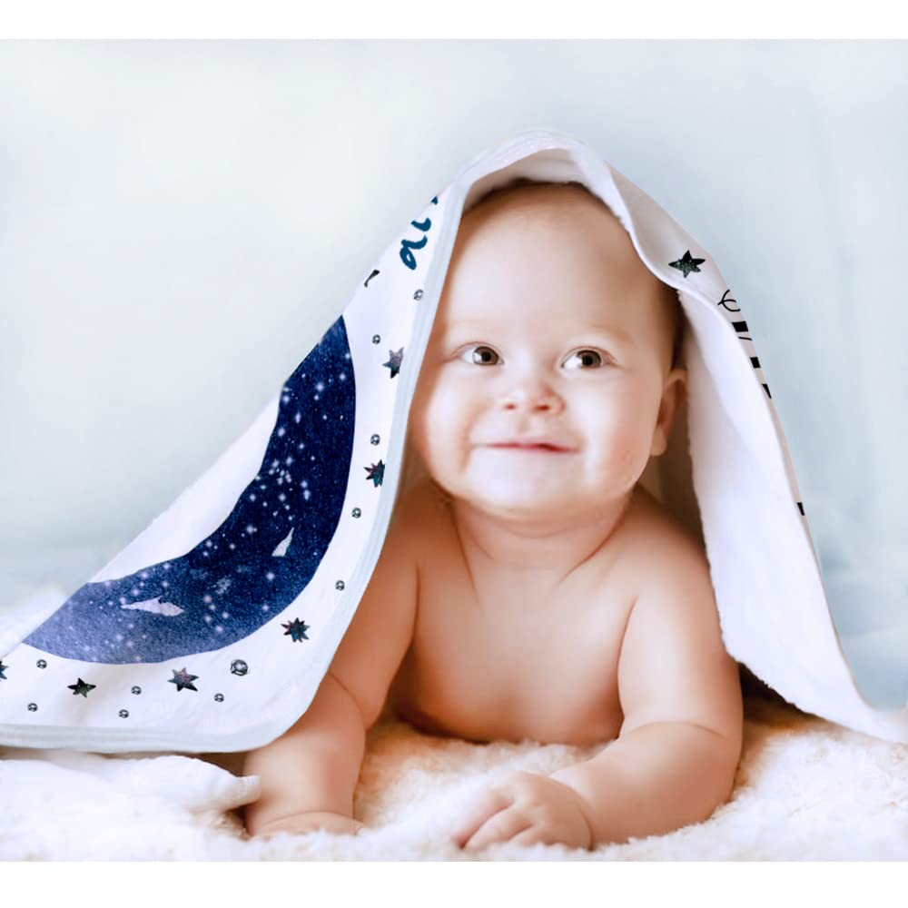 Yoothy Moon soft flannel blanket feels cozy and wrinkle resistant