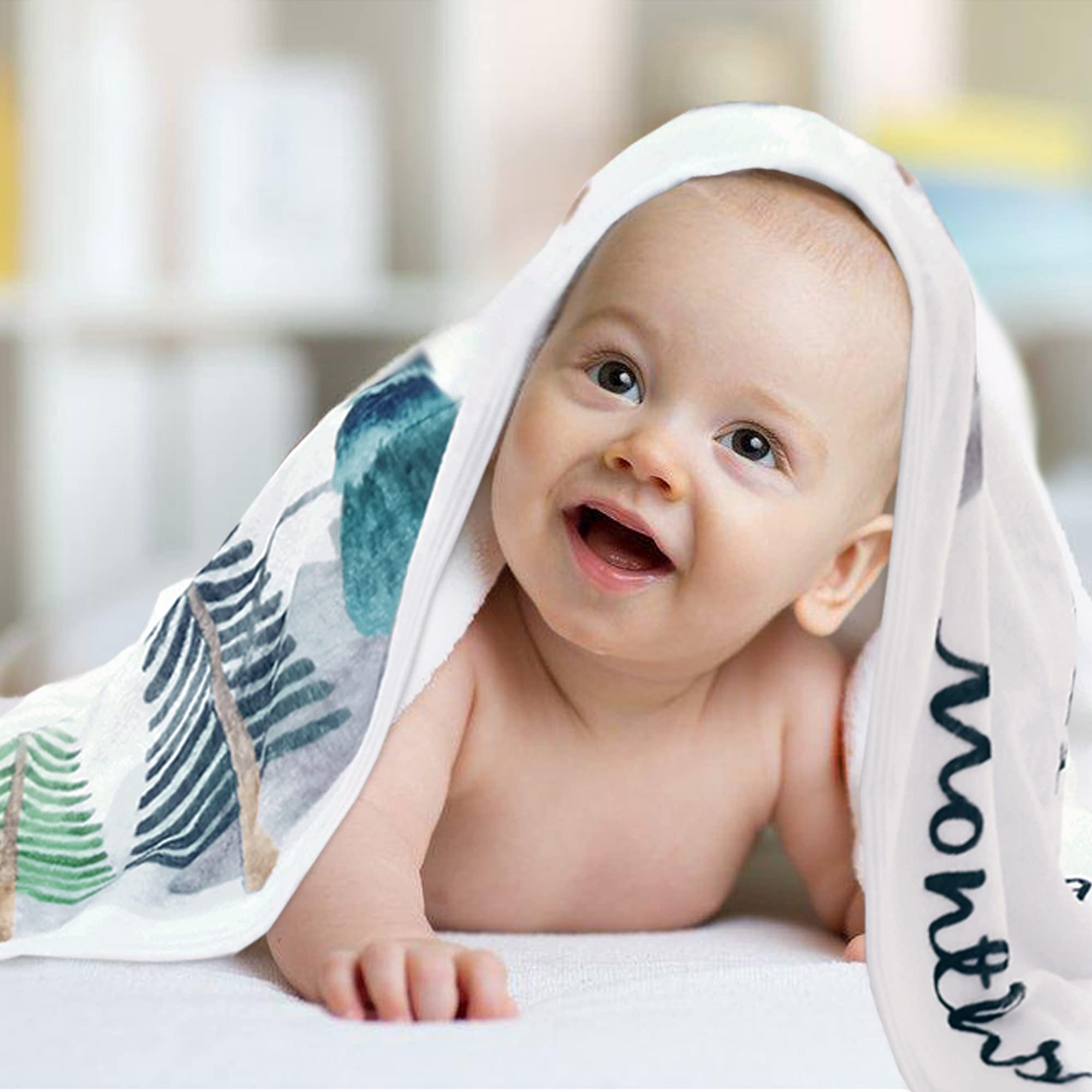 Yoothy blanket used as stroller swaddle and photo prop for on-the-go moments