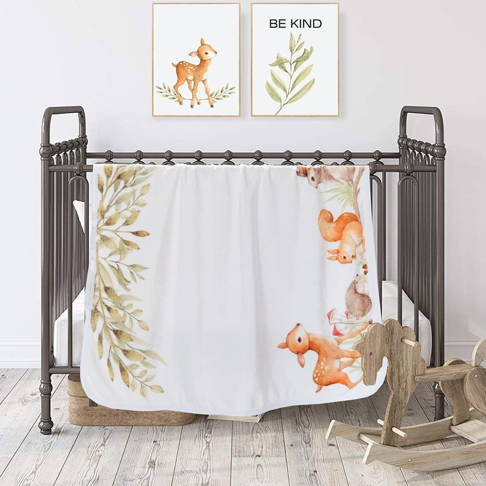 Yoothy Woodland gift-ready baby shower blanket for new parents