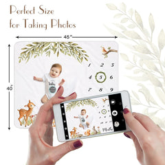 Yoothy Woodland photo backdrop prop for capturing baby moments beautifully
