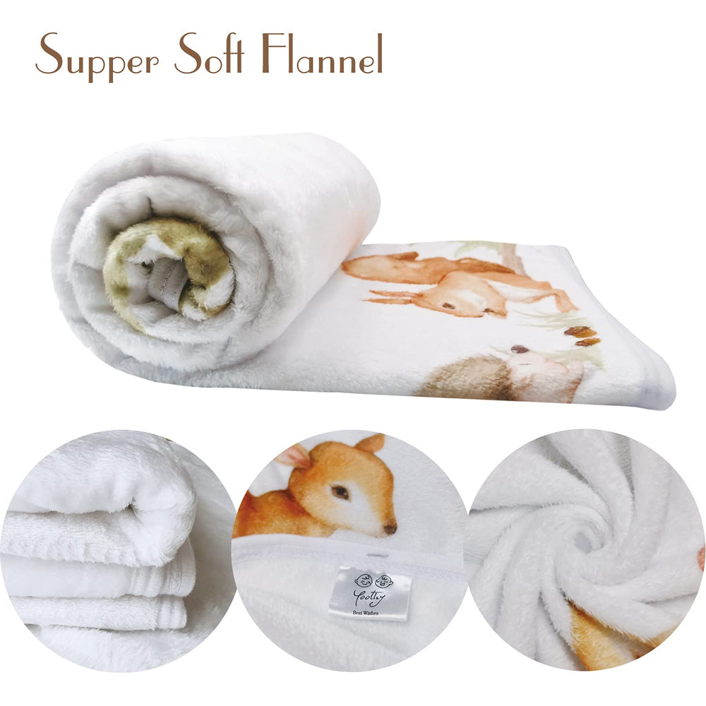 Yoothy Woodland swaddle-snuggle blanket for stroller comfort and naps