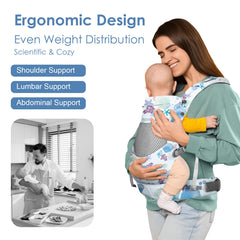 YooxArmor Embrace back carry mode enables easy long days with baby.