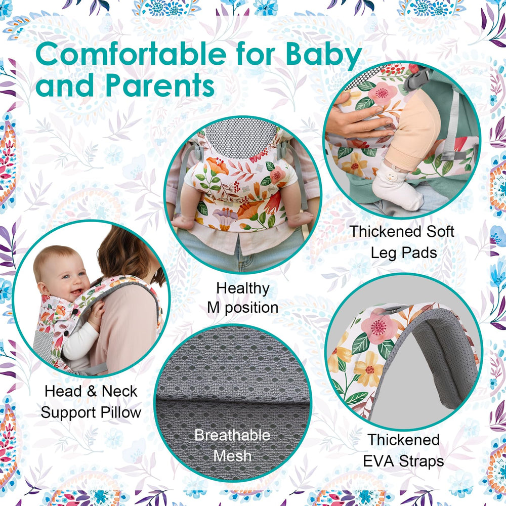 YooxArmor Embrace ergonomic hip-position promotes baby's natural hip alignment.