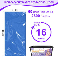 Close-up of 7-layer odor-lock tech in Yopinat refills for better nursery freshness.