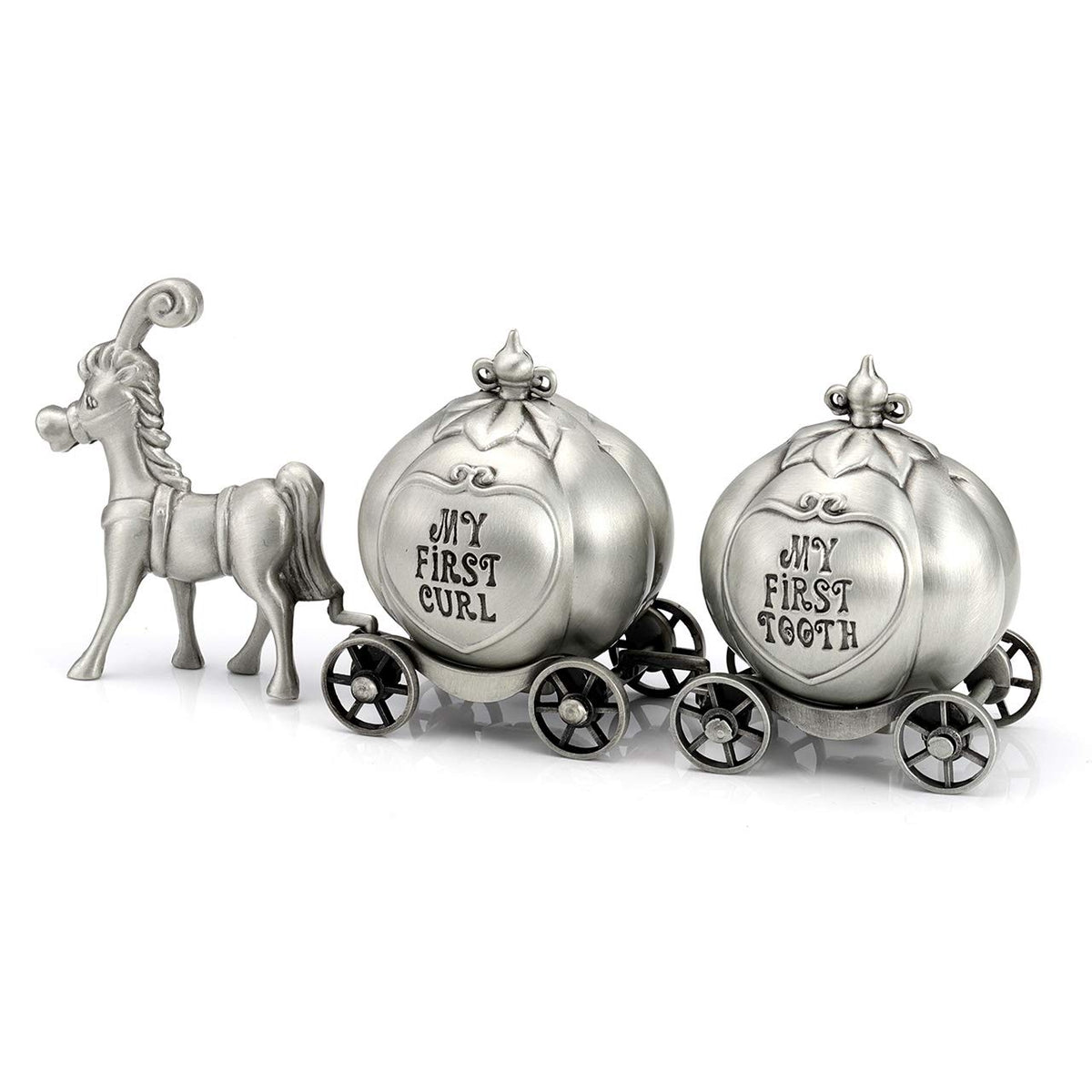 Yoption baby first haircut keepsake set with silver finish preserves precious memories