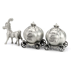 Yoption baby first haircut keepsake set with silver finish preserves precious memories