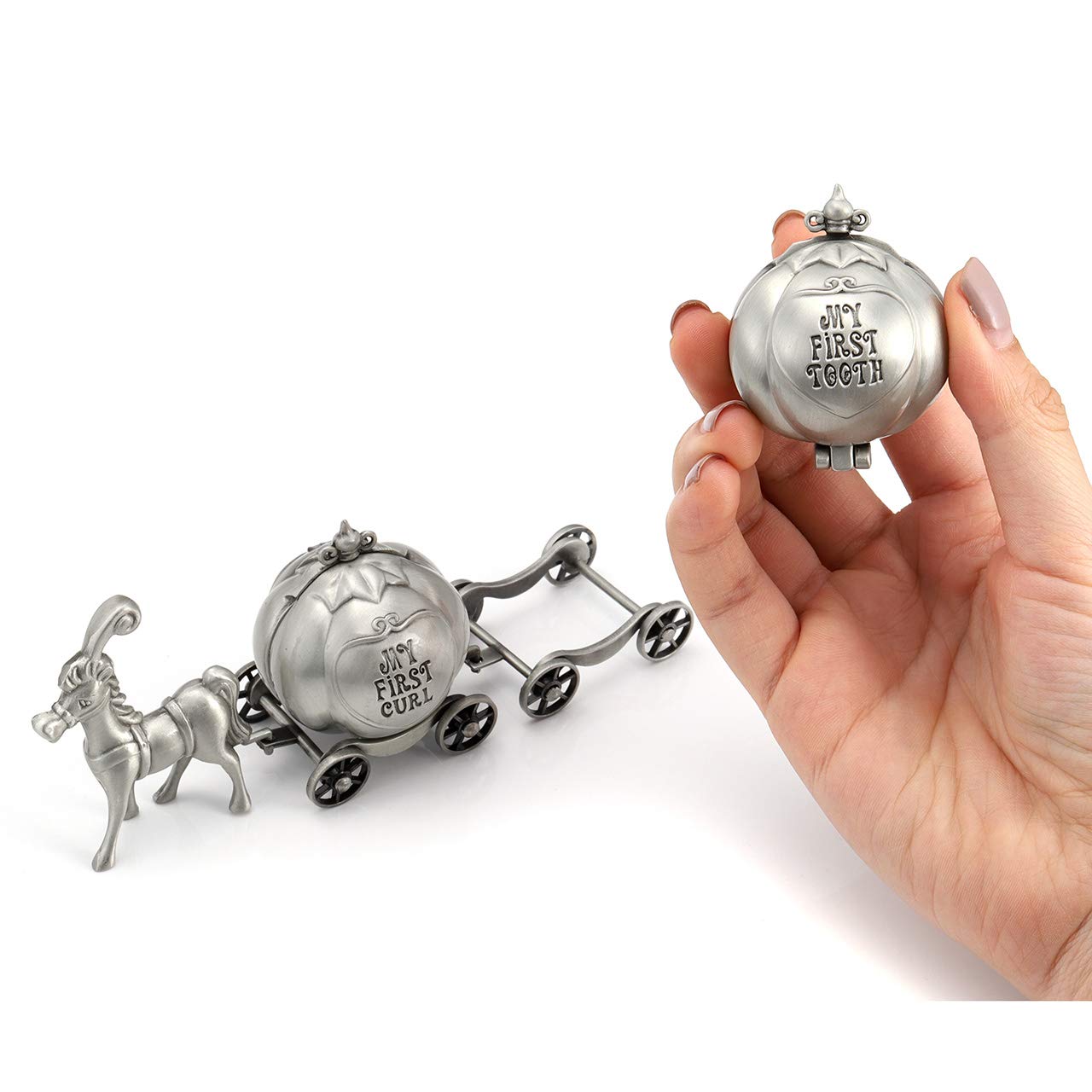 Yoption pumpkin carriage keepsake box highlights carved lids for a charming memory