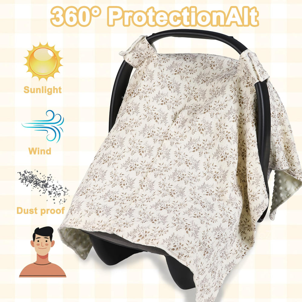YOQIE 2-in-1 cover provides summer shade for sunny strolls