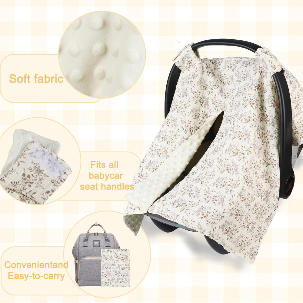 YOQIE car seat canopy in breathable cotton for daily comfort