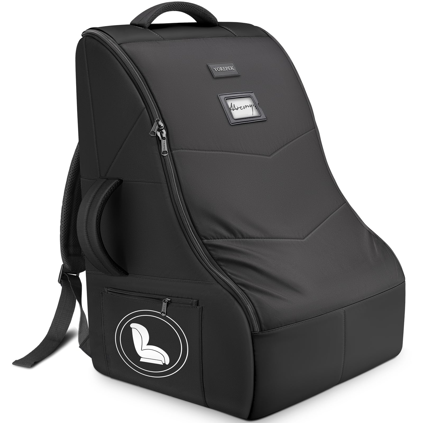 YOREPEK airplane-compatible car seat bag ready for travel