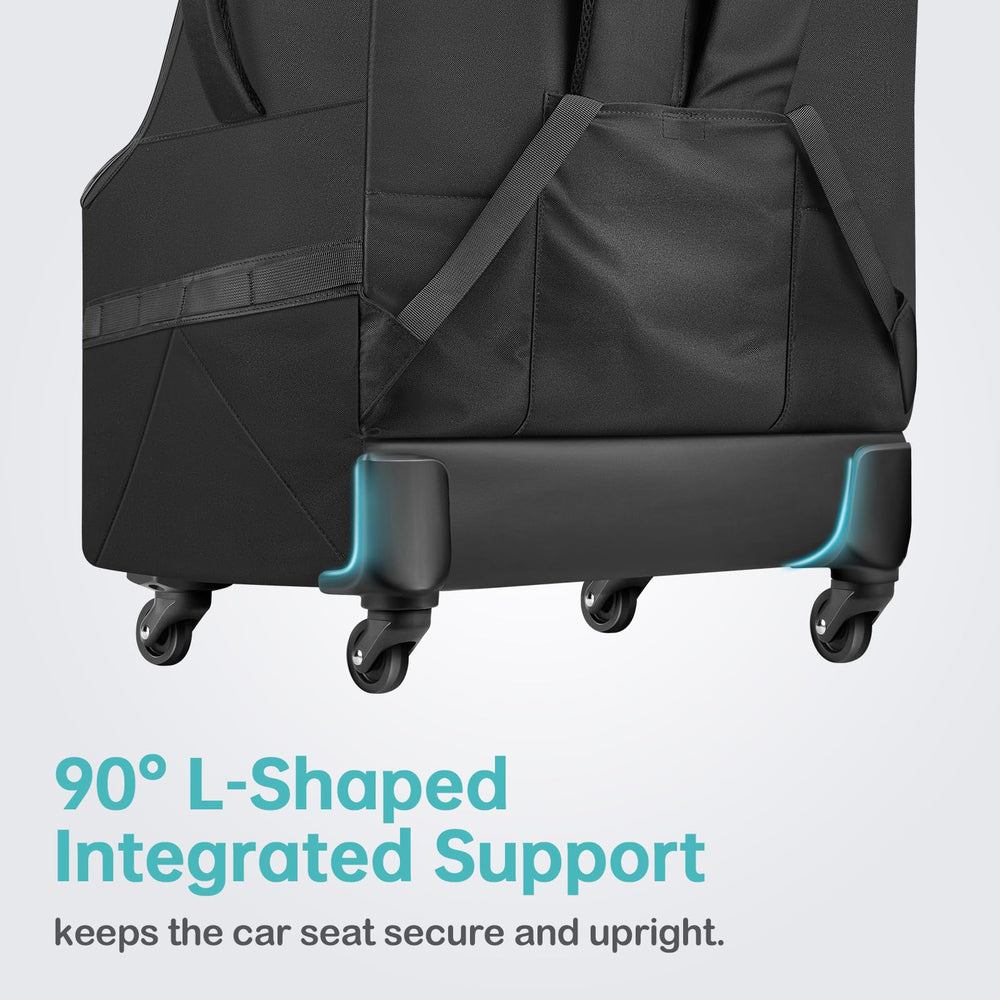 YOREPEK car-seat bag interior padding protects the seat during travel.