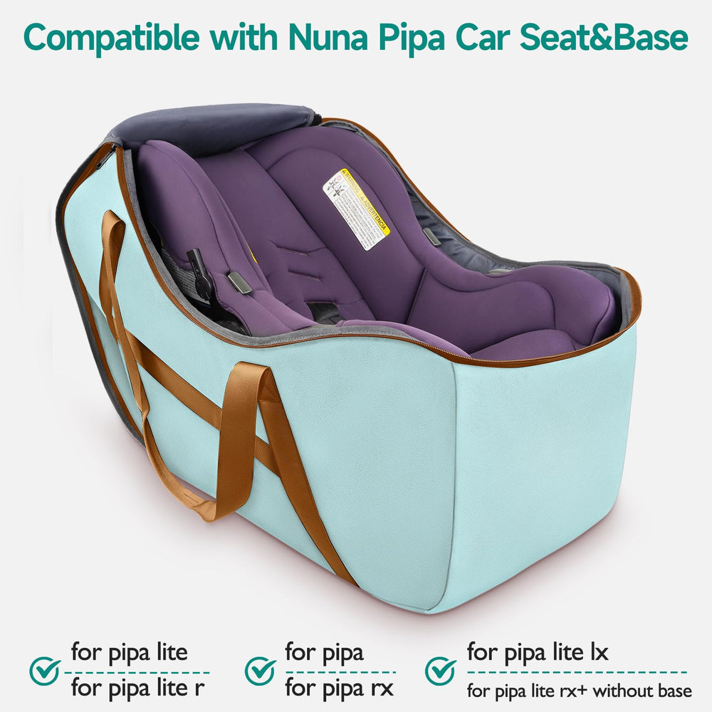 YOREPEK car seat travel bag open with seat shows easy loading and protection