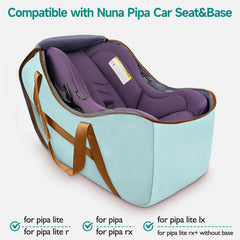 YOREPEK car seat travel bag open with seat shows easy loading and protection
