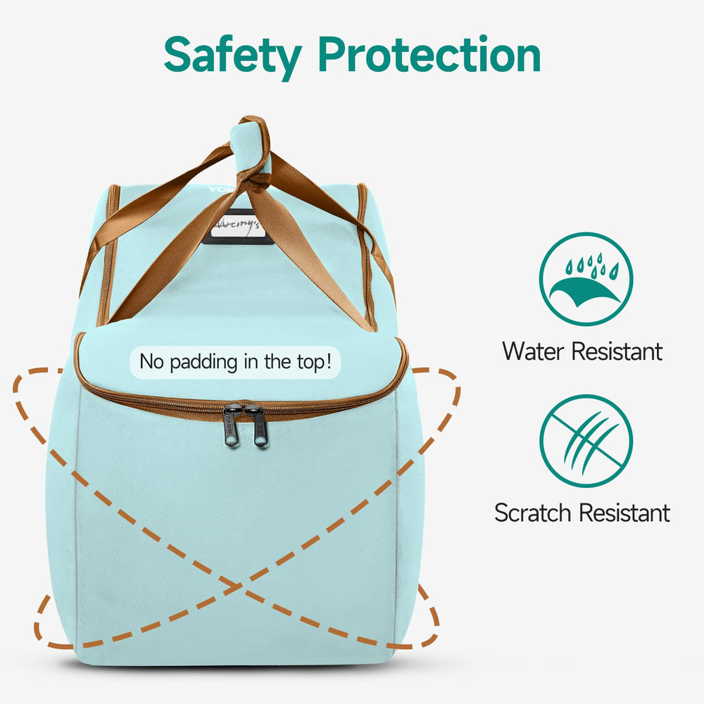 YOREPEK car seat travel bag padded bottom keeps bottom clean on ground