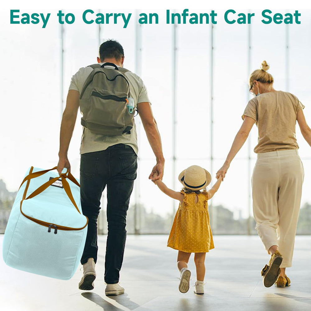 YOREPEK car seat travel bag fabric close up shows water resistant material