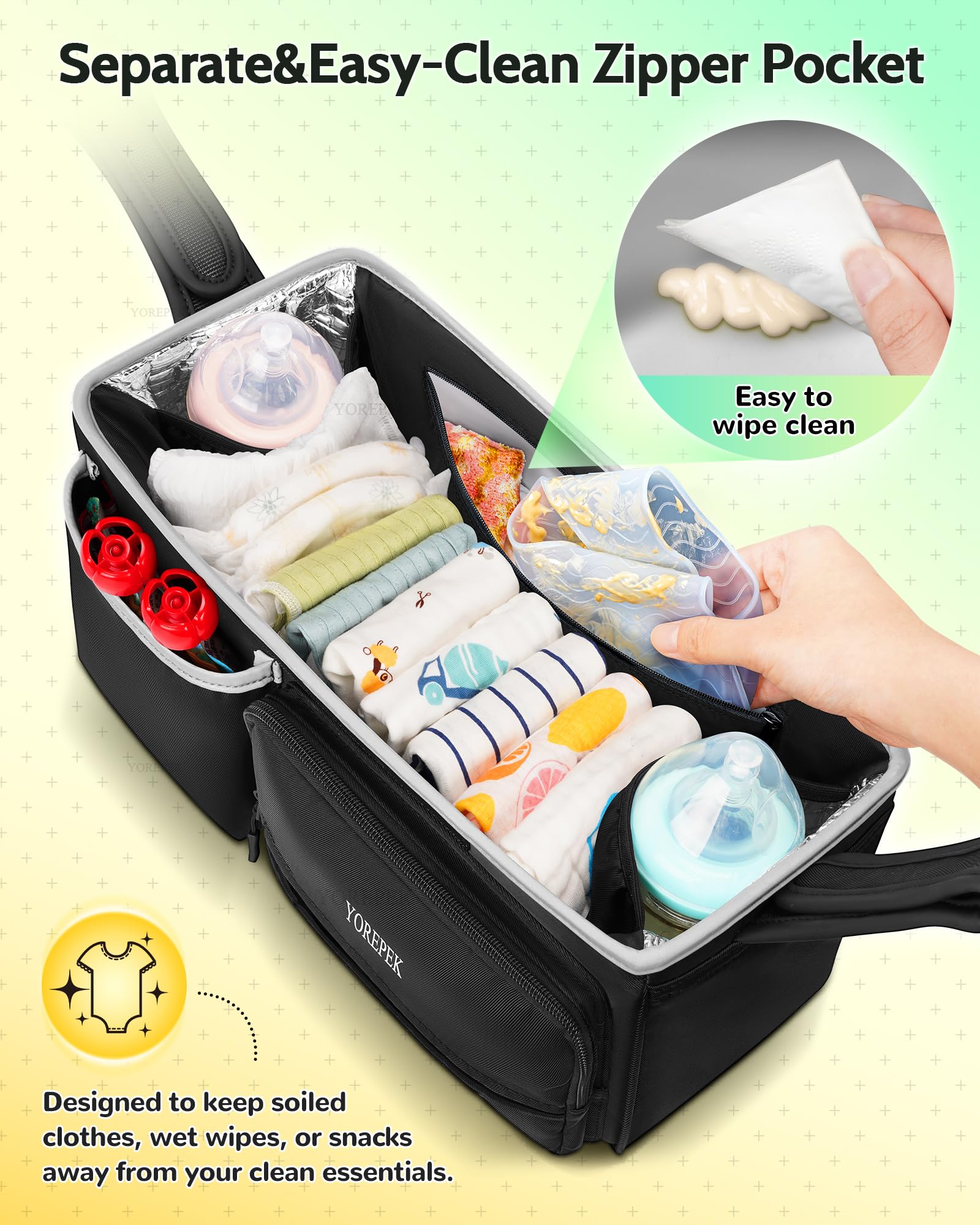 YOREPEK converts to handheld organizer for travel and quick trips