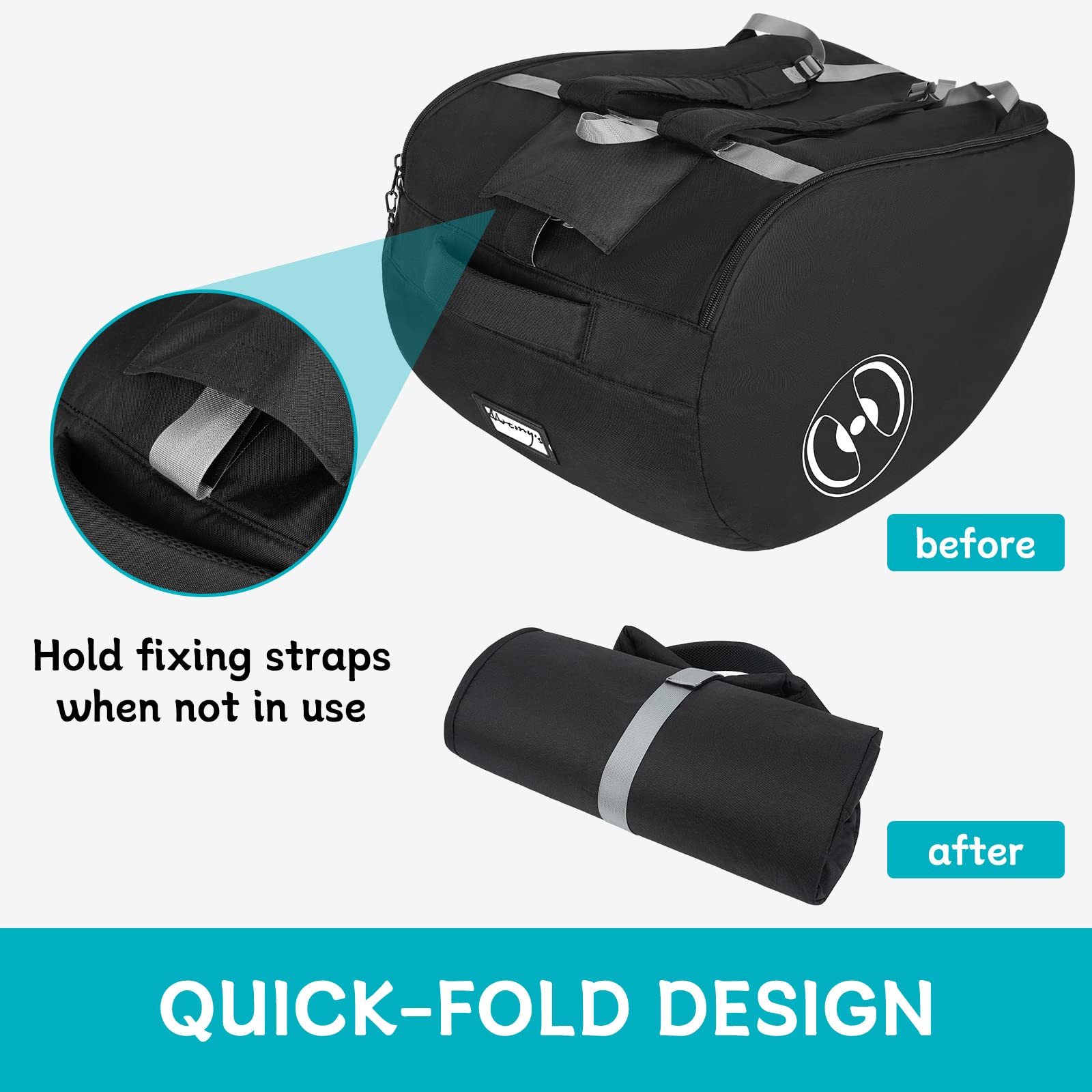 YOREPEK hands-free backpack design enables comfortable baby travel