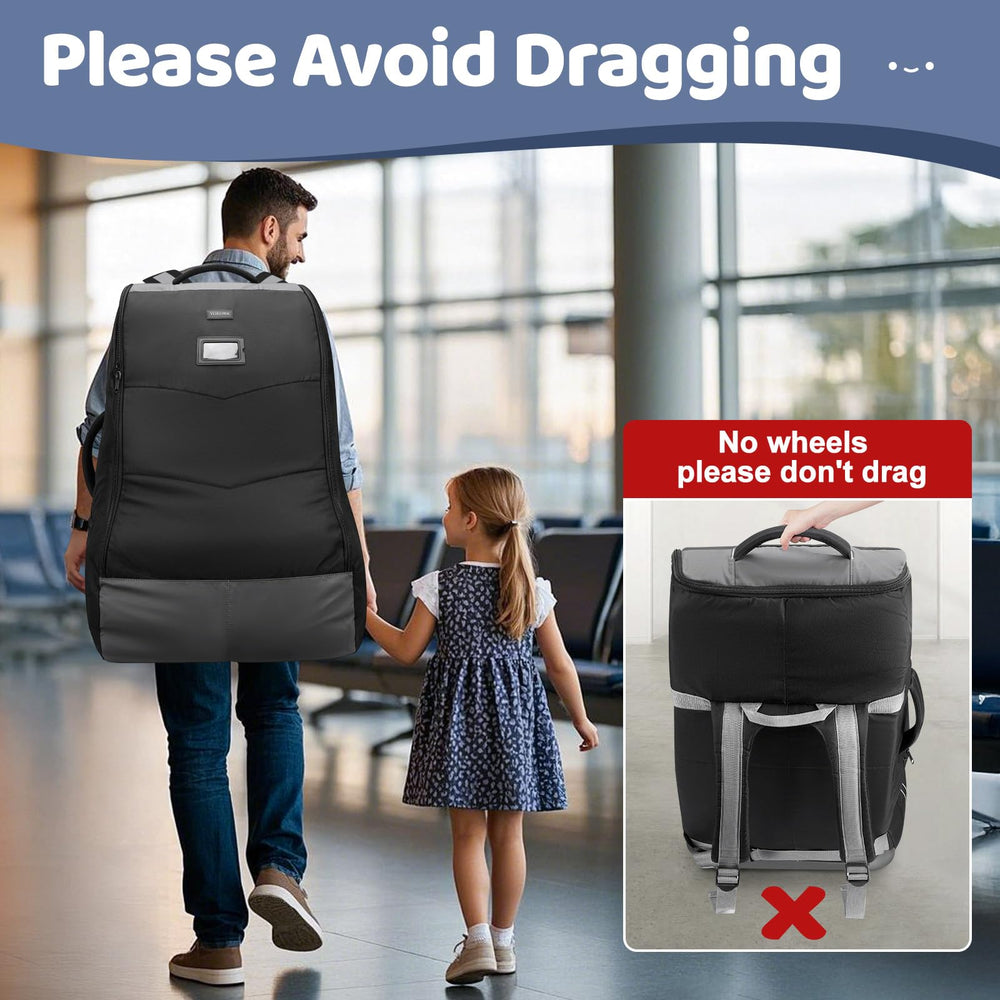 YOREPEK car seat bag includes a transparent name card slot for easy spotting.