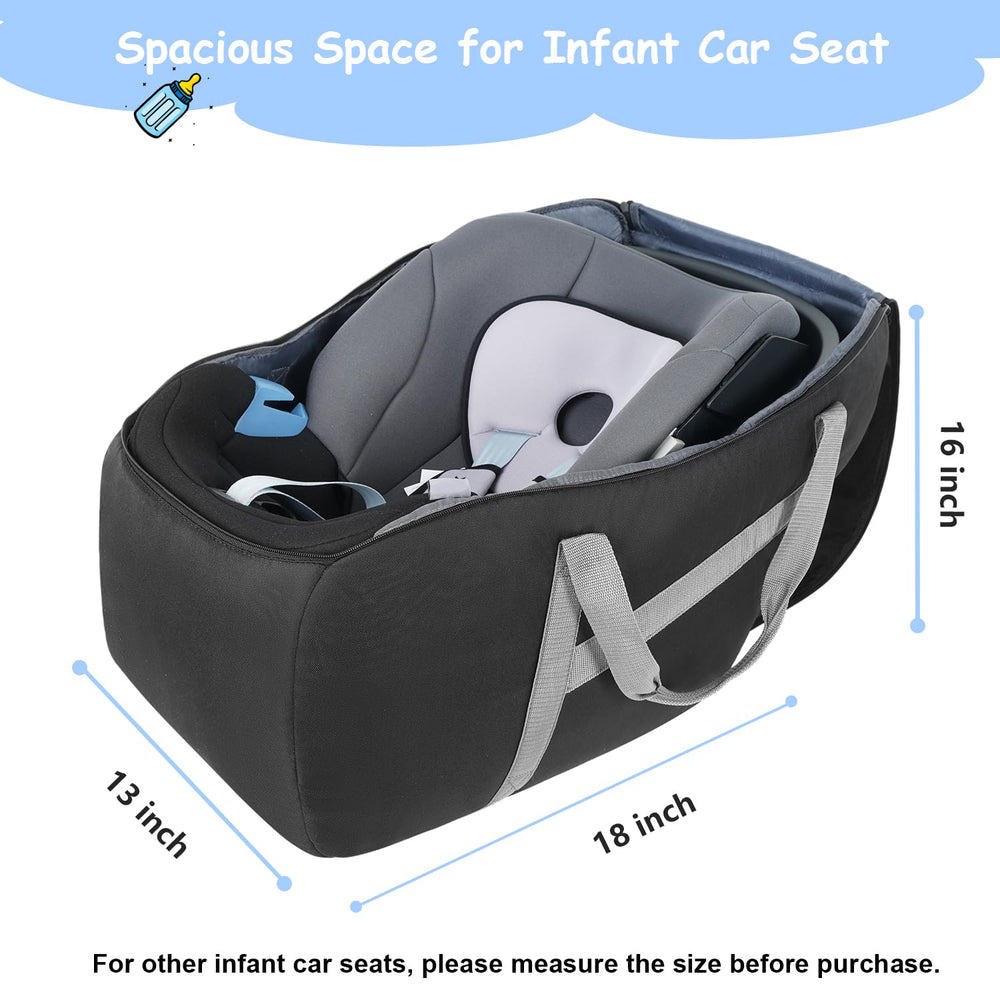 YOREPEK padded car seat travel bag ideal for air travel and car trips.