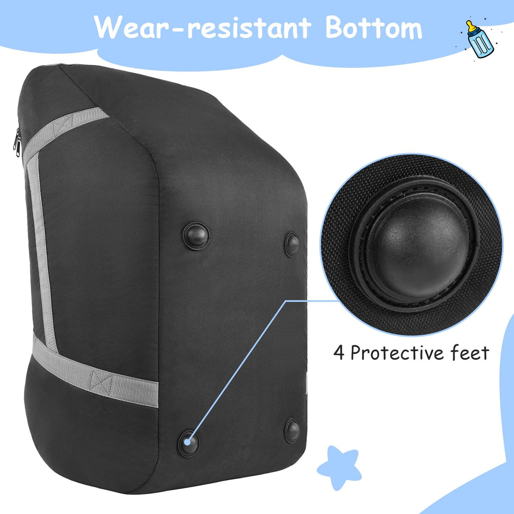 YOREPEK padded car seat travel bag padded handles enhance comfortable carrying.