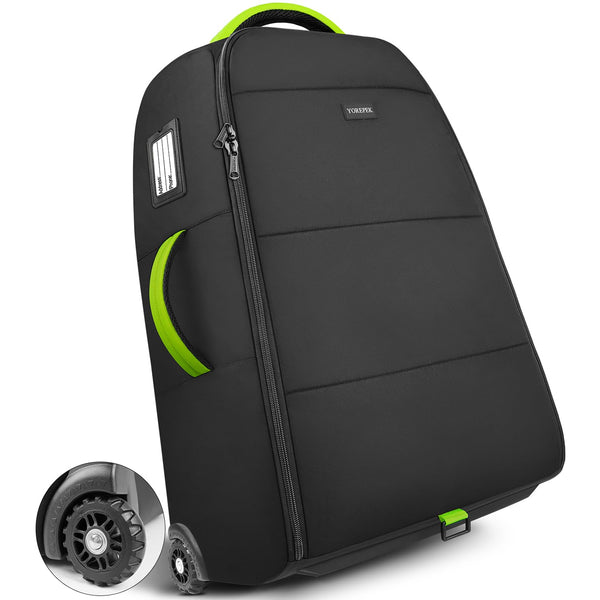 YOREPEK padded stroller bag with wheels for smooth airport transport