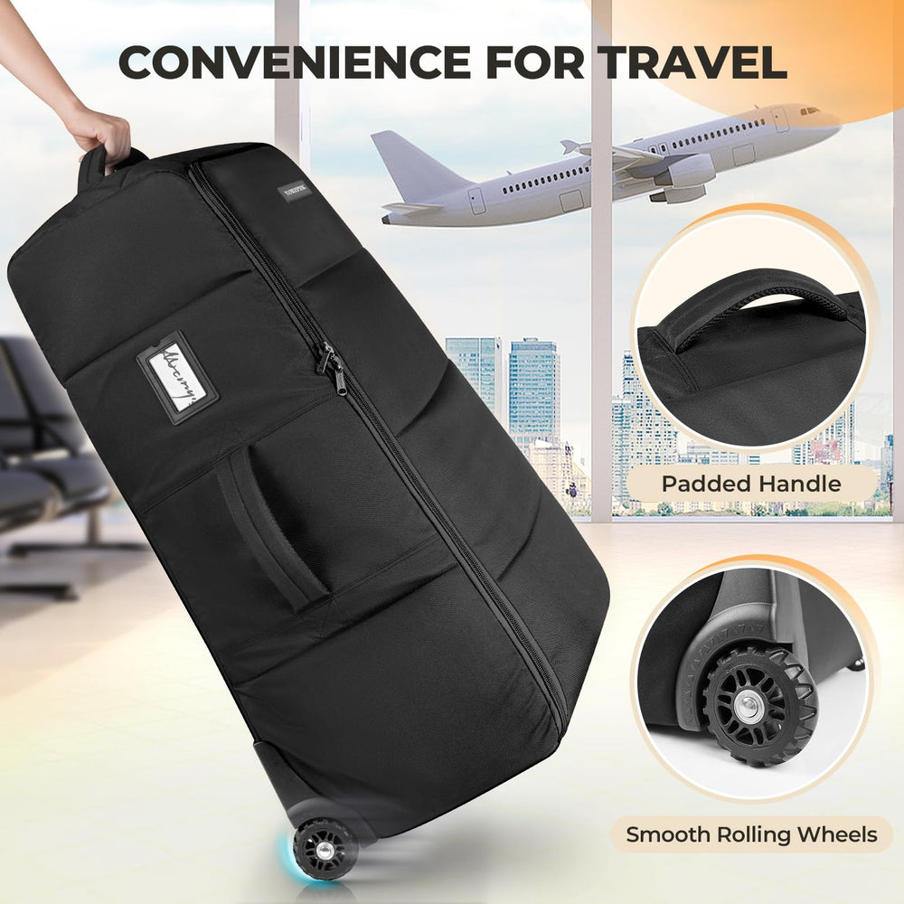 YOREPEK stroller bag 27.56-inch width fits larger strollers for checked baggage.