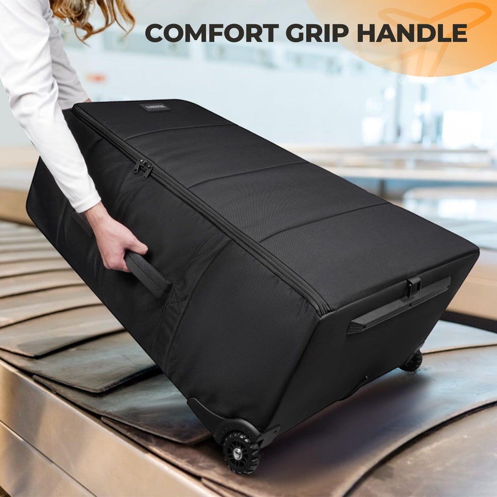 YOREPEK stroller bag travel-ready design with wheels supports easier airport transport.