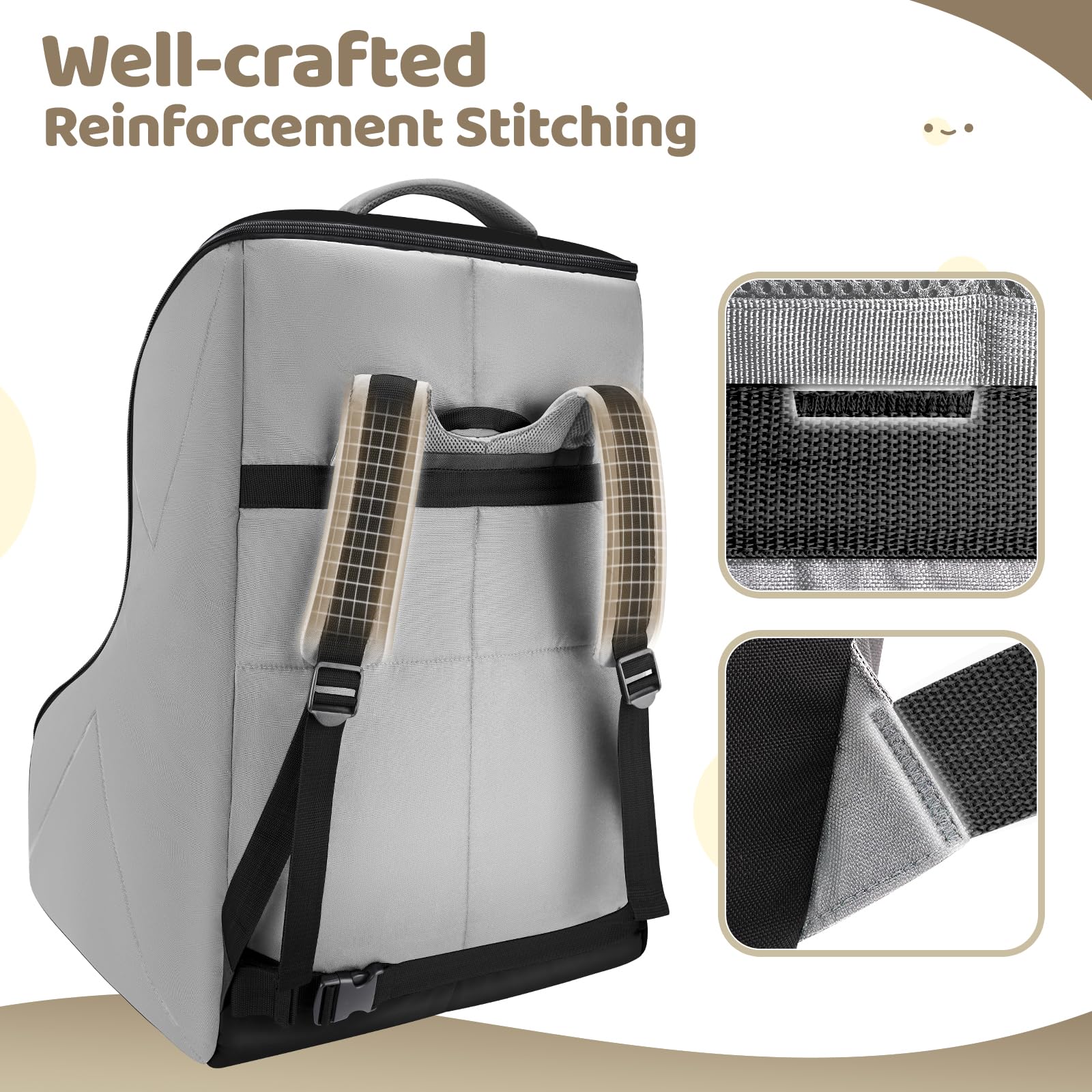 YOREPEK waterproof polyester seat cover protects the seat from dirt and spills.