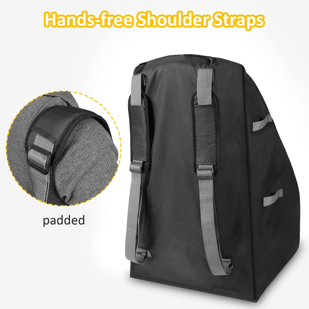 YOREPEK drawstring-closure car seat bag keeps contents secure throughout transit