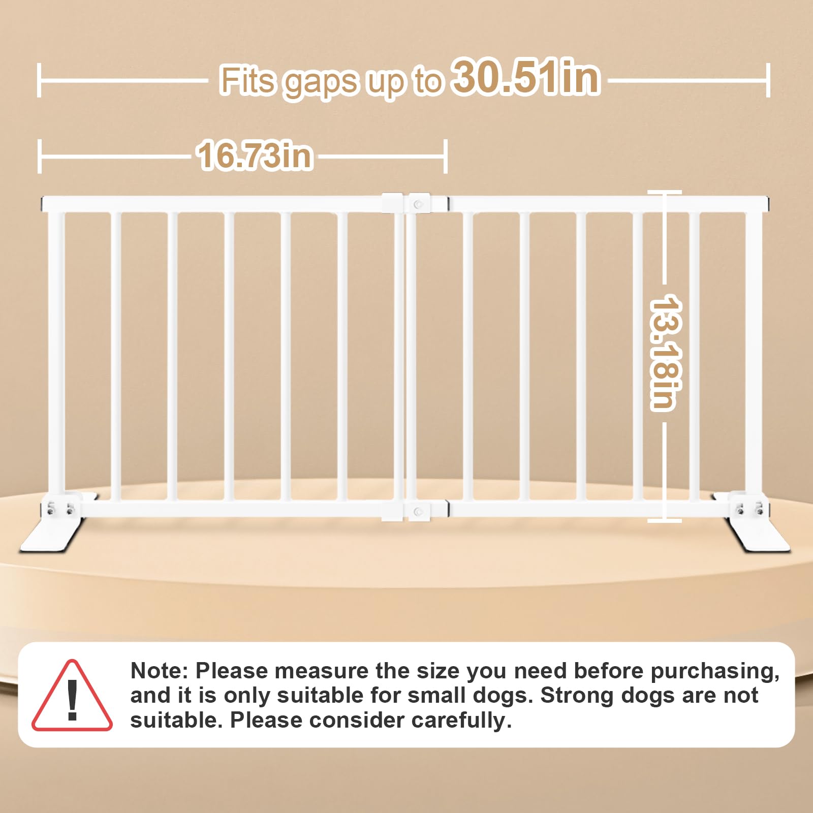 YORWHIN adjustable-width dog gate from 16 to 36 inches fits many openings.
