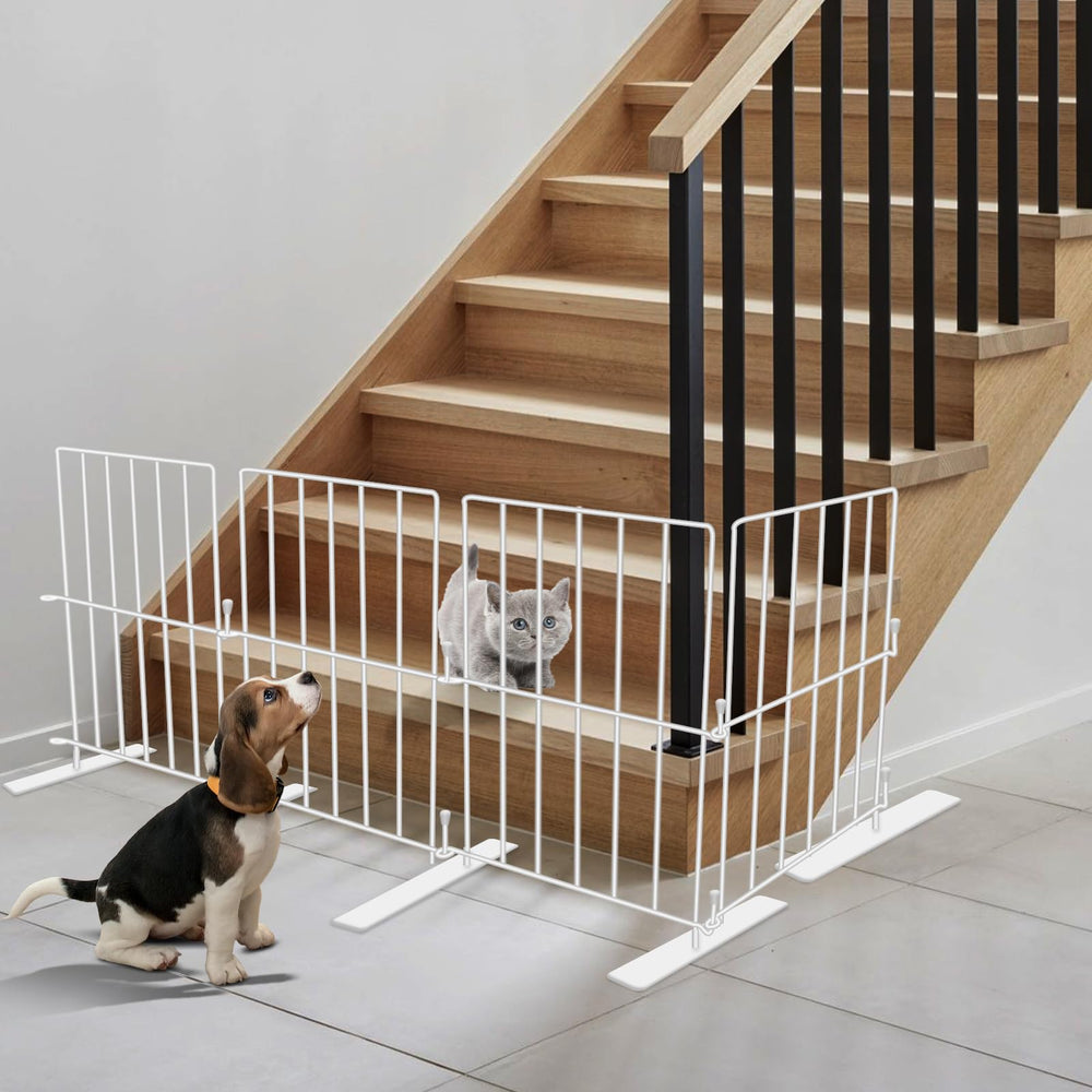 YORWHIN Indoor outdoor fence enables quick pet separation without drilling