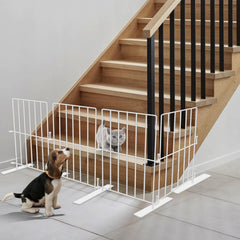 YORWHIN Indoor outdoor fence enables quick pet separation without drilling