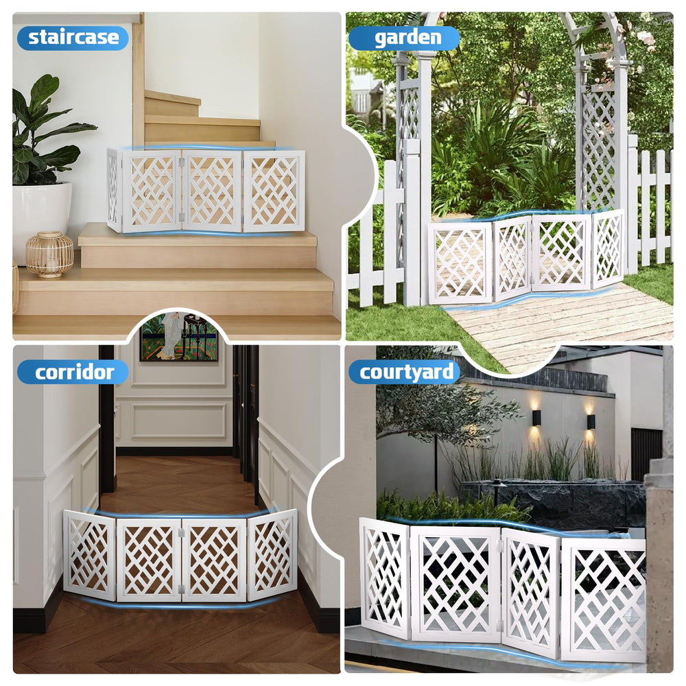 YORWHIN freestanding indoor-outdoor gate suitable for stairs and kitchens.