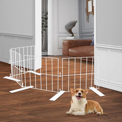 YORWHIN Short Puppy Gate 17 inch height keeps small dogs contained at thresholds