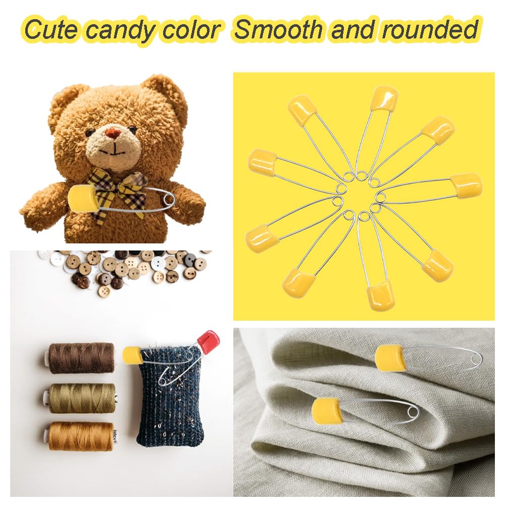 YOSAWA 50-pack orange diaper pins for versatile home use.