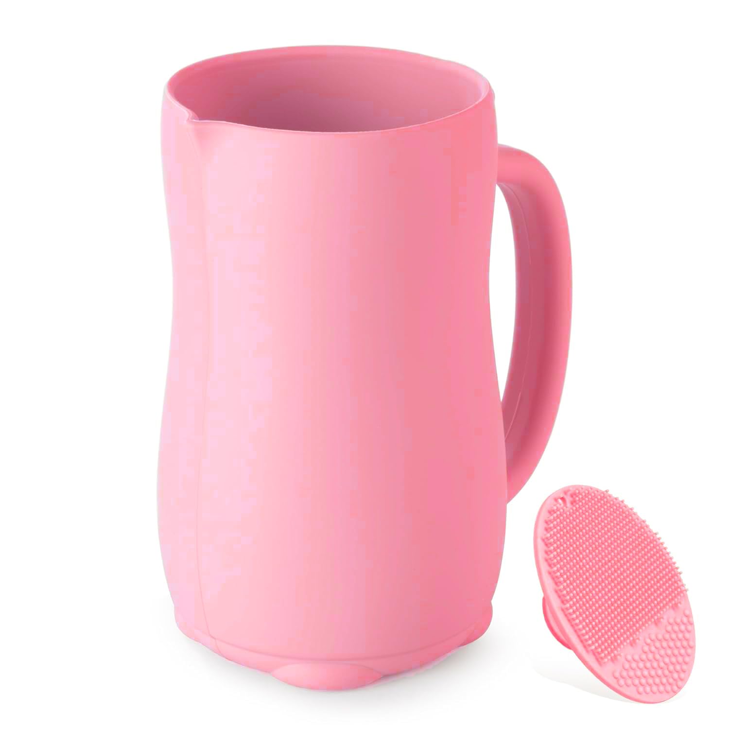 YOSEGOOTER baby bath rinse cup pink, gentle stream for comfortable bath time