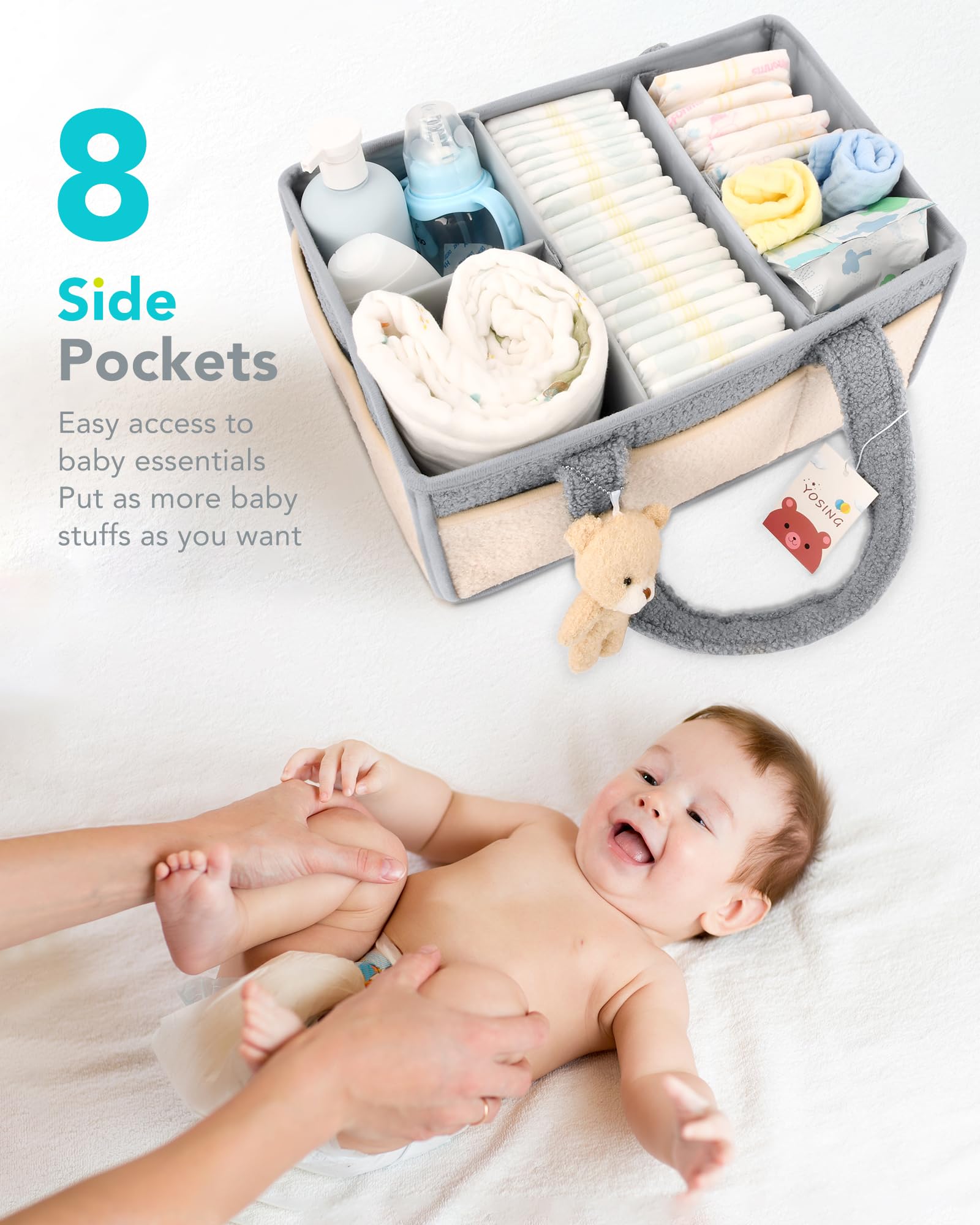 YOSING diaper caddy easy to clean and maintain