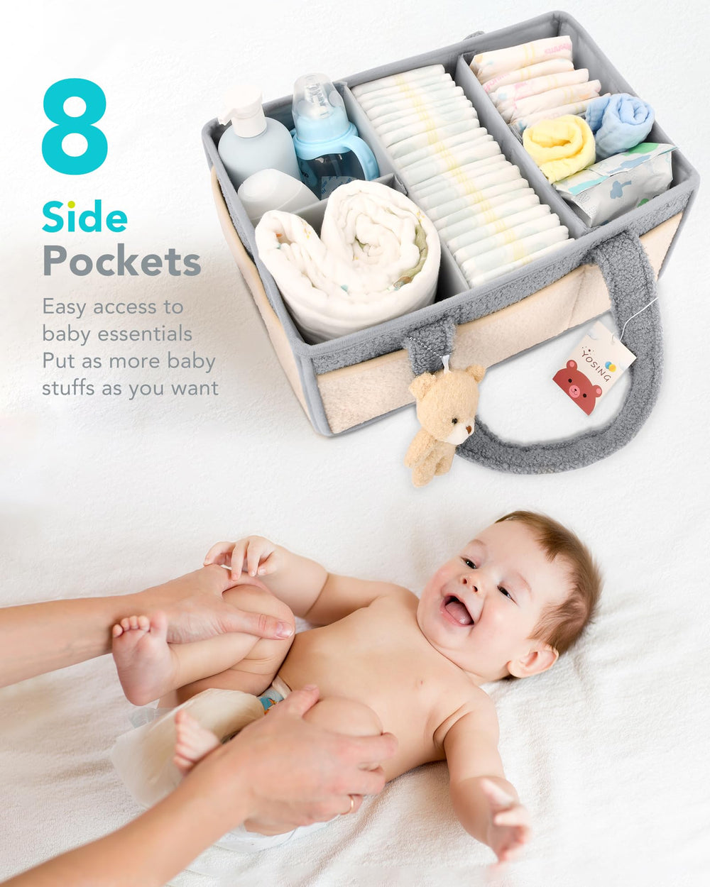 YOSING diaper caddy easy to clean and maintain