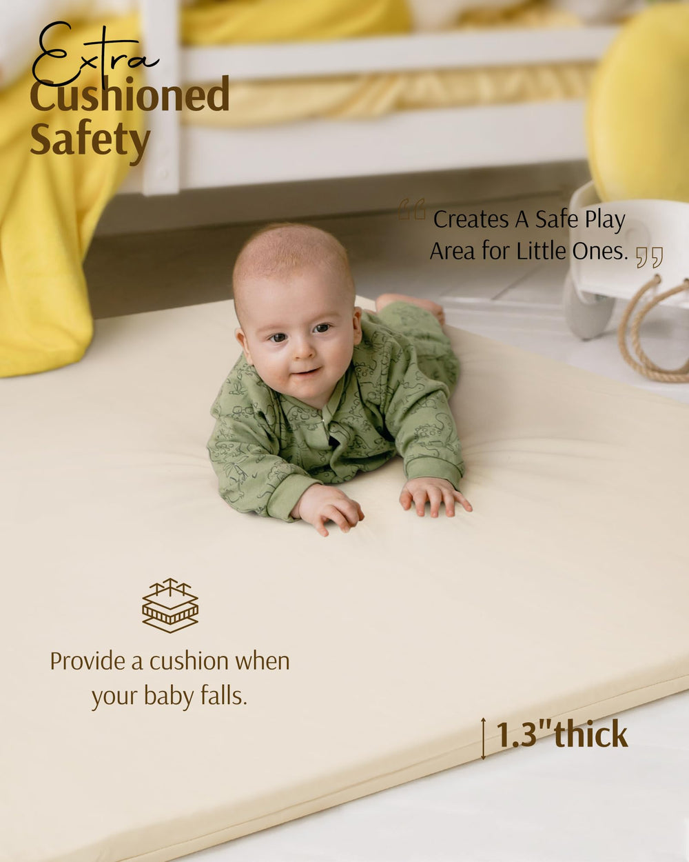 YOSING 1.3-inch memory foam padding cushions playful moments