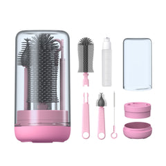 YOTIME baby bottle brush with extendable wand cleans to the bottom.