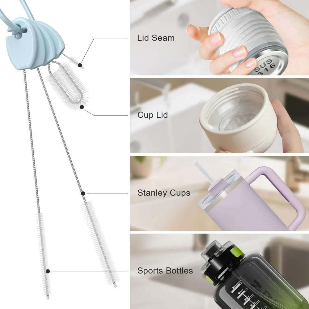 YOTIME cup lid brush reaches lids and crevices inside bottles