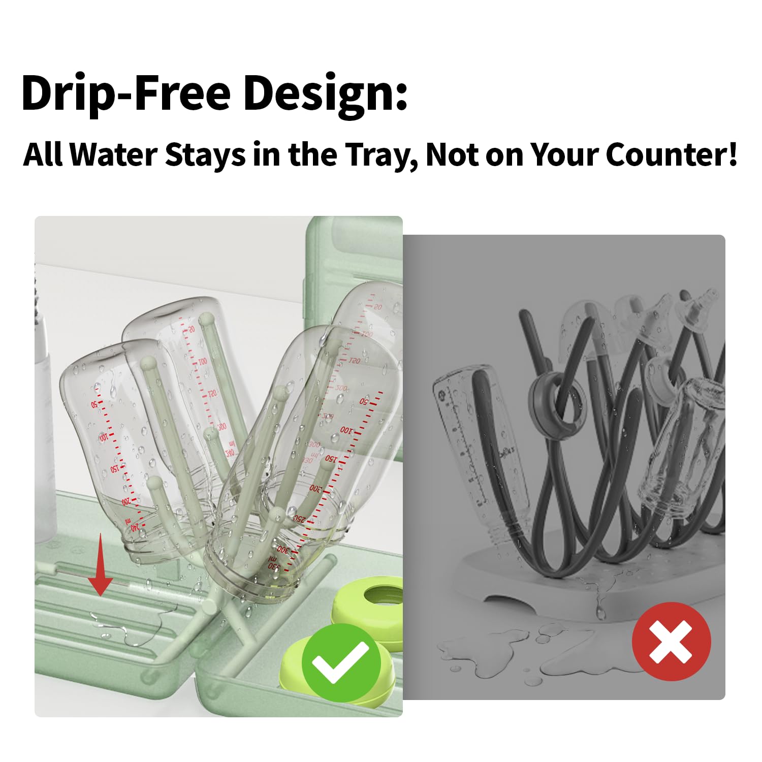 YOTIME detergent dispenser simplifies mess-free bottle washing while traveling.