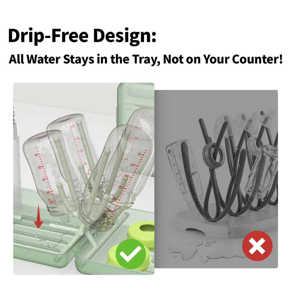 YOTIME detergent dispenser simplifies mess-free bottle washing while traveling.