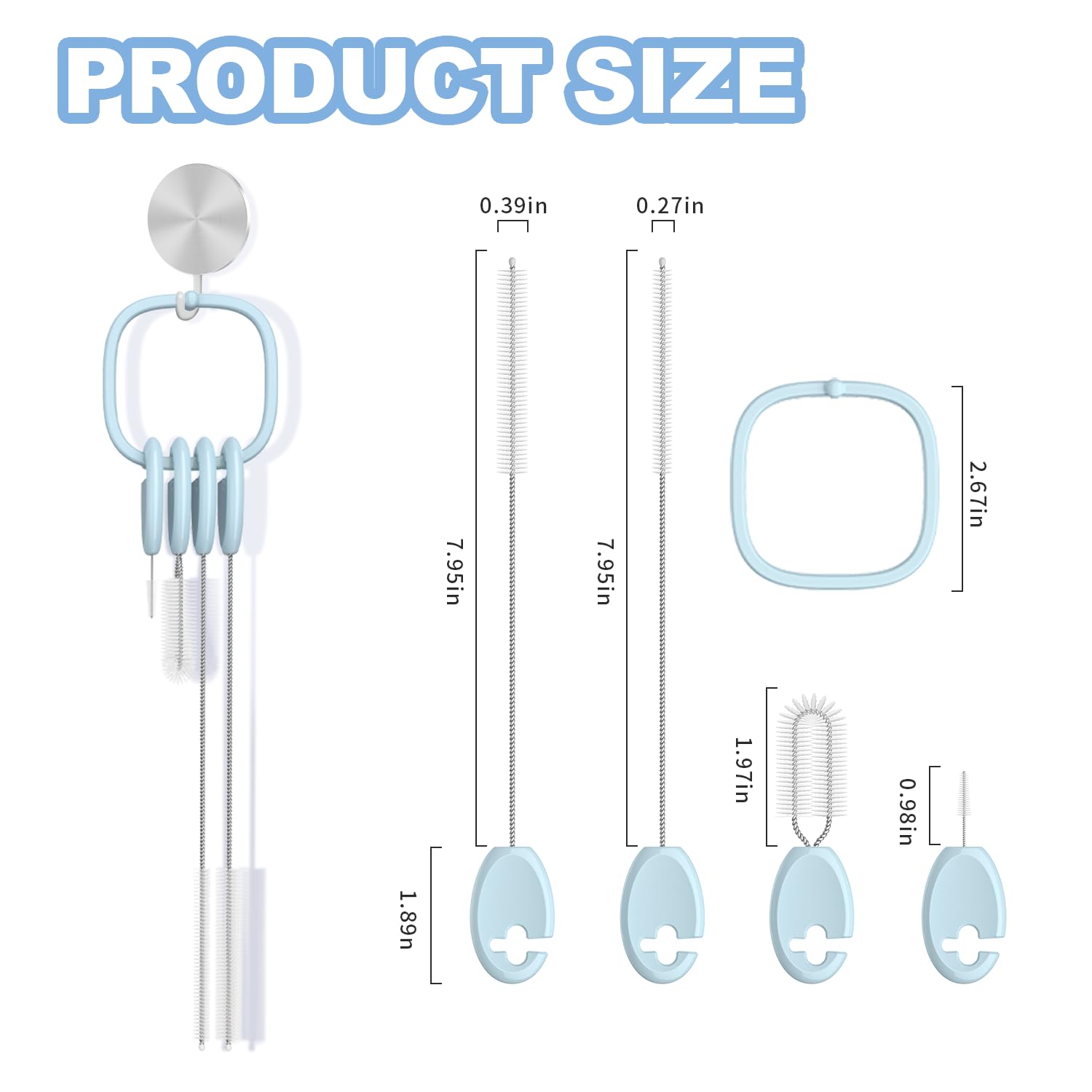 YOTIME brushes with ergonomic handles offer comfortable grip during cleaning